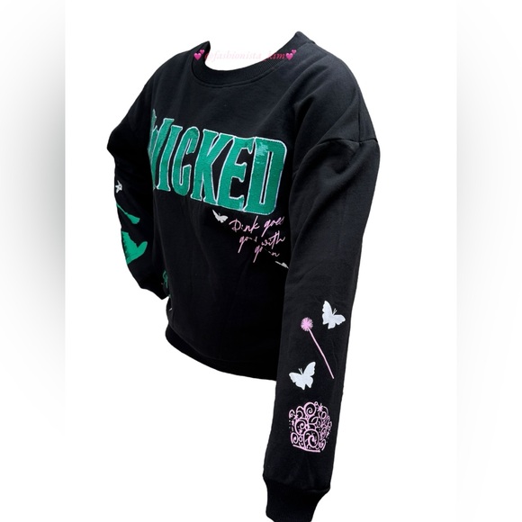 Wicked the movie sequin sweater flip WICKED letters from pink to green - Picture 7 of 17
